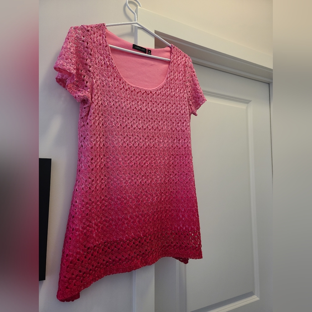 Notations Pink Ombre Short Sleeve Tee